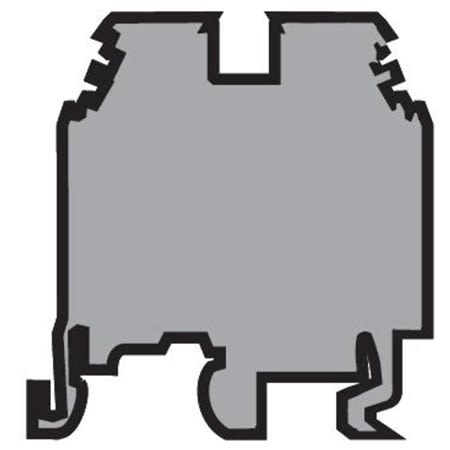 0115 118.11 Terminal Block, Feed Through, 6mm, Gray 0115 118.11 Terminal Block, Feed Through, 6mm, Gray